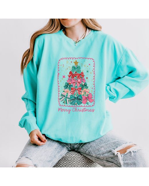 Simply Sage Market Blue Merry Christmas Bow Tree