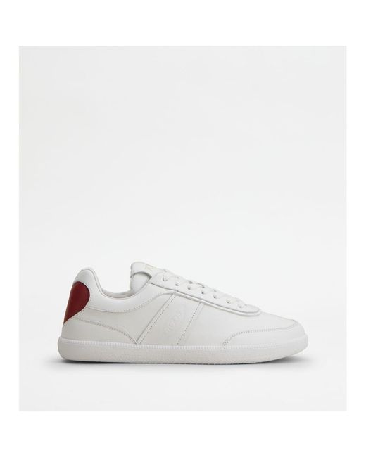 Tod's White Tabs Leather Sneakers
