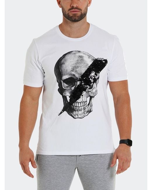 Maceoo White Tee Skulldisco for men
