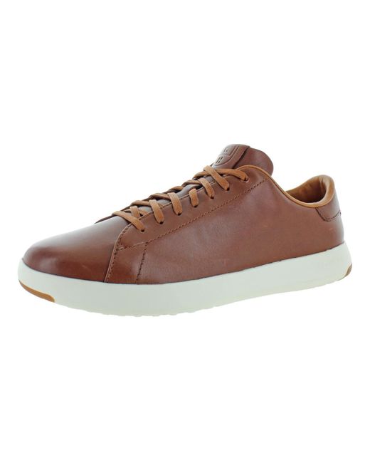 Cole Haan Brown Grandpro Leather Athleisure Fashion Sneakers for men