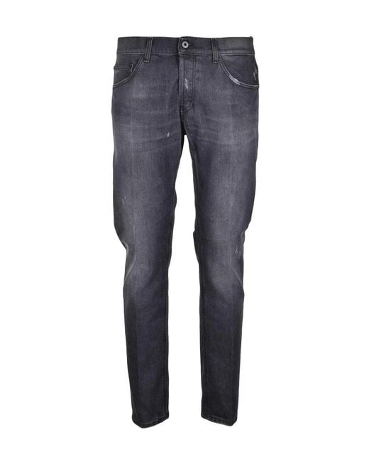 Dondup Blue Mius Cotton Elastane Jeans for men