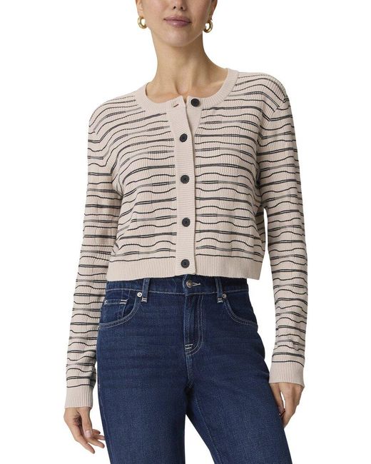 Splendid Cardigan Splendid Crew Stripe Cardigan in Blue | Lyst