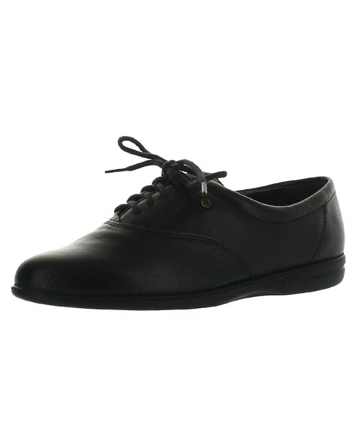 Easy Spirit Black Motion Leather Lace Up Oxfords
