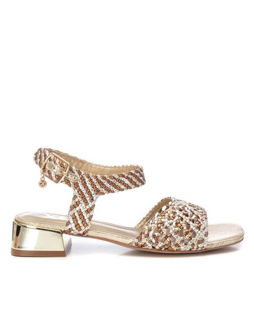 Xti Natural Low Heel Sandals