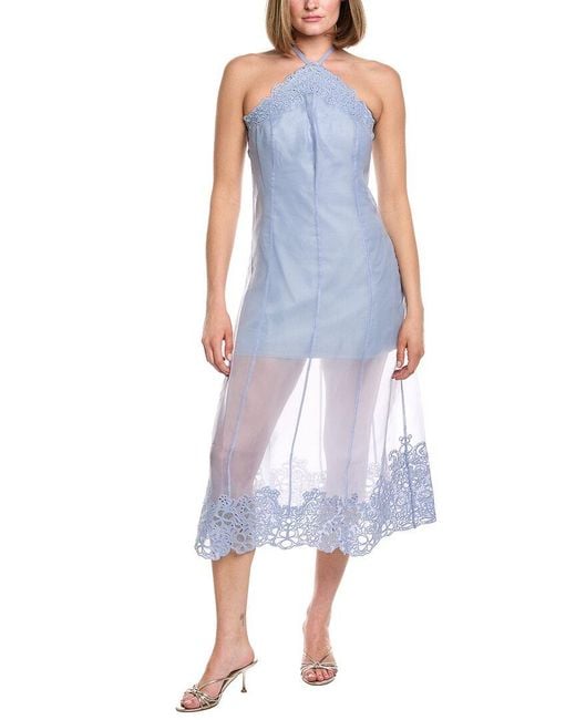 amur blue dress Sandro