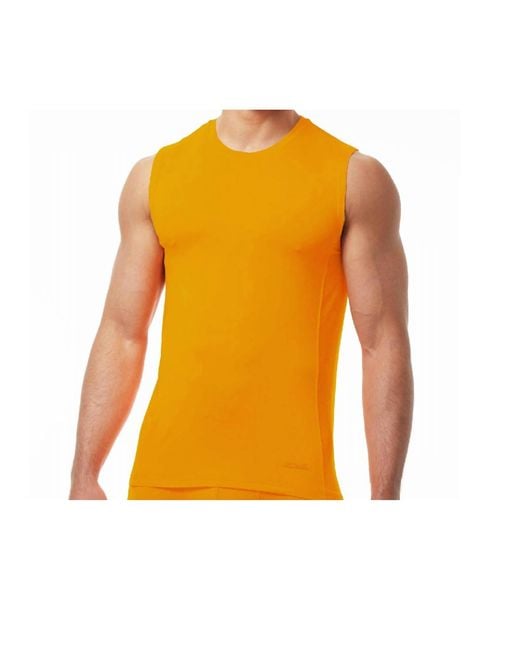 Papi Orange Sport Muscle Tank Top Shirt for men