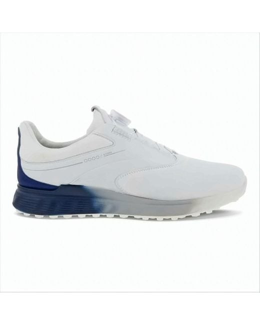 Ecco Blue Gradient Leather Sneakers for men