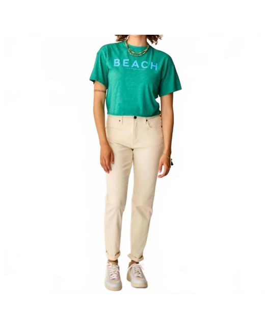Carve Designs Green Parker Beach Tee