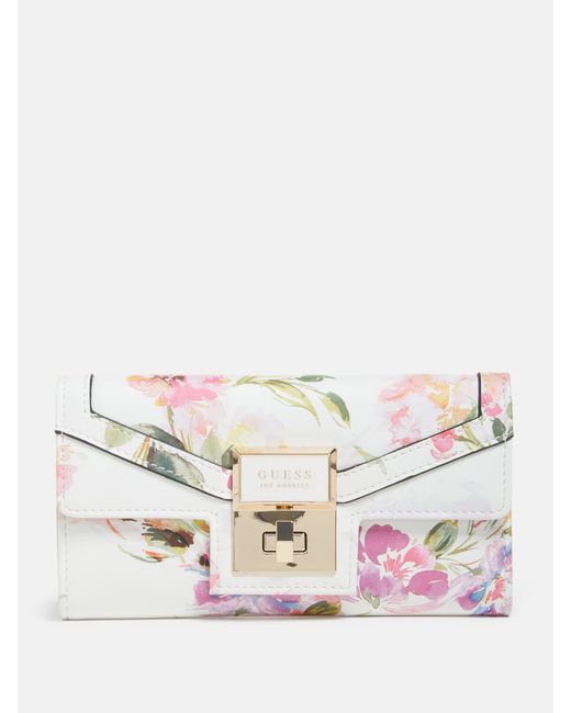 Guess Factory Multicolor Kavet Floral Slim Clutch Wallet