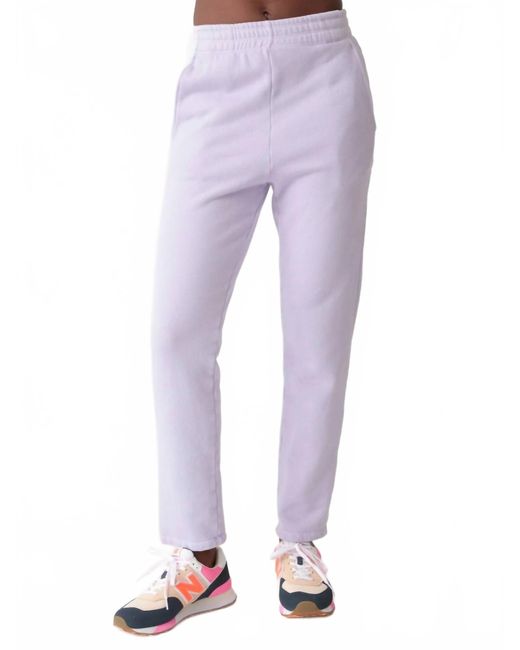 Electric and Rose Purple Elin Retro Fleece Pant