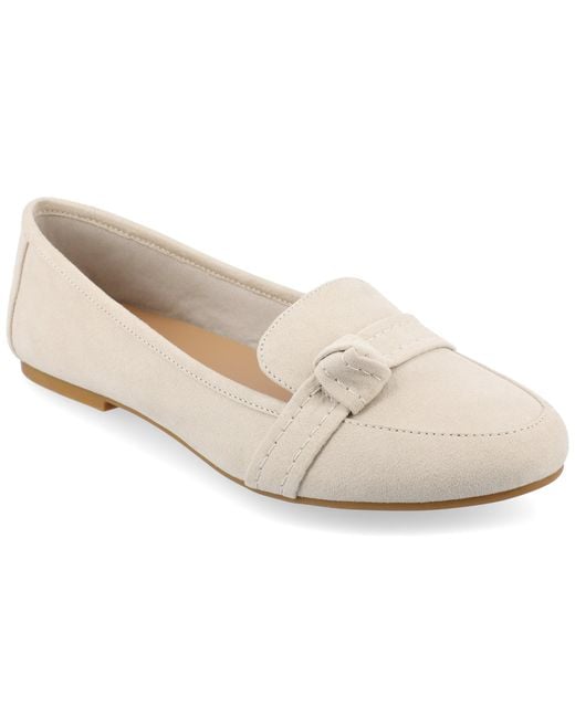 Journee Collection White Collection Marci Flat