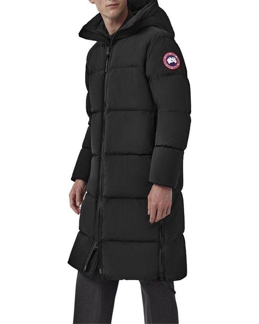 Canada Goose Black Lawrence Long Puffer Jacket for men