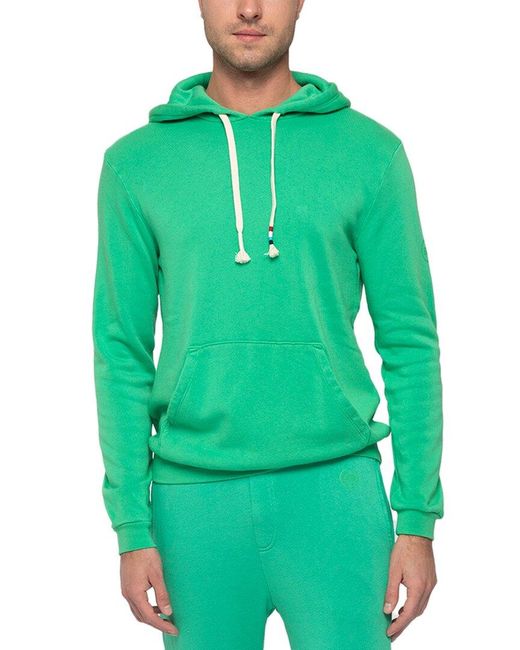 Sol Angeles Green Essential Waves Pullover Hoodie for men