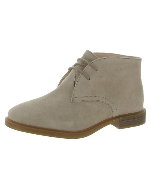 Hush Puppies Gray Bailey Suede Lace Up Chukka Boots