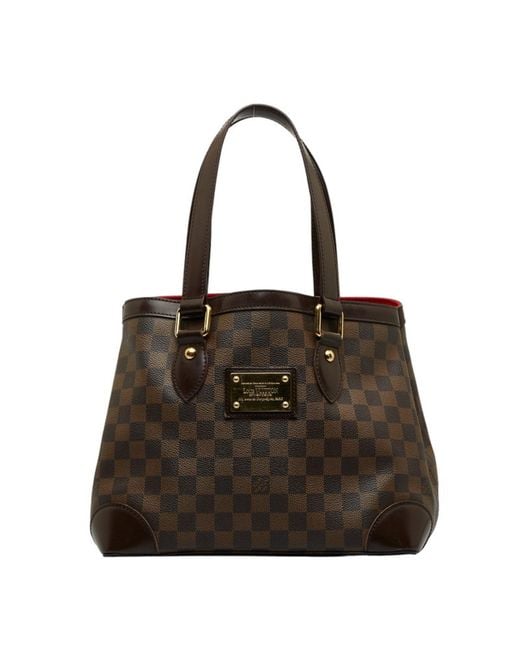 Louis Vuitton Hampstead Canvas Tote Bag (pre-owned) in Black | Lyst