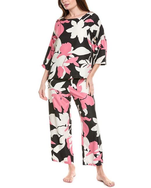 Natori White 2Pc Niwashi Pajama Set
