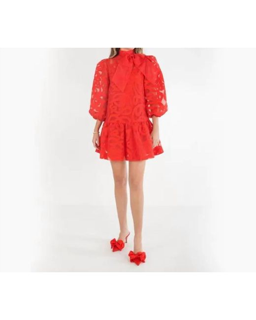 Emily Mccarthy Red Bella Dress