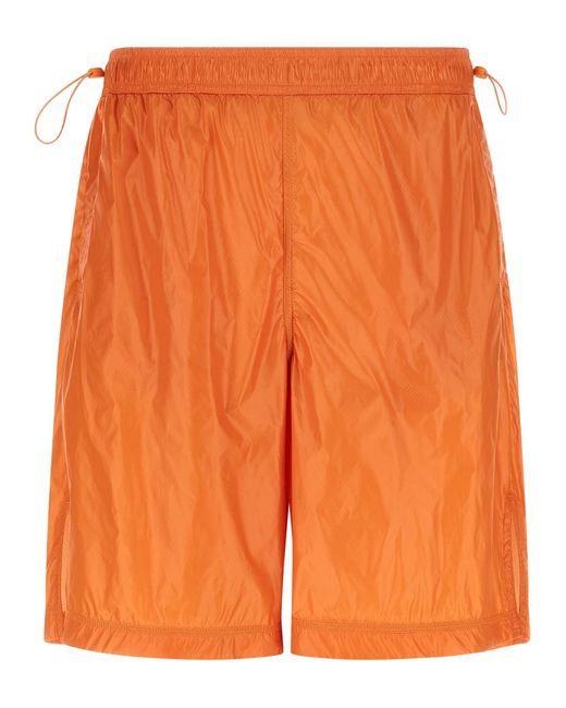 Laminar Orange Polyamide Bermuda Shorts for men