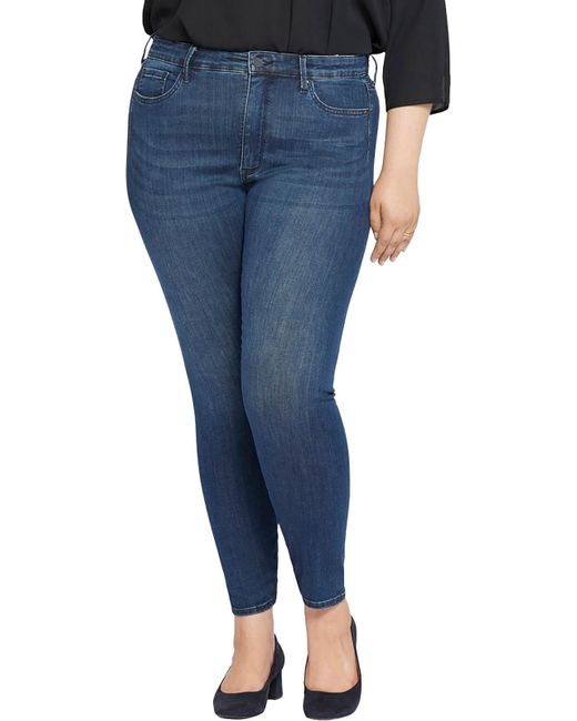 NYDJ Blue Plus Ami High-rise Denim Skinny Jeans