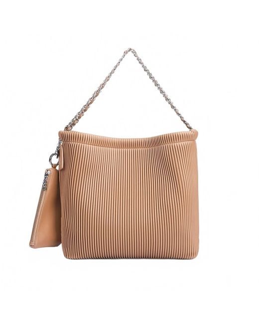 Pixie Mood Brown Isabella Chain Shoulder Bag