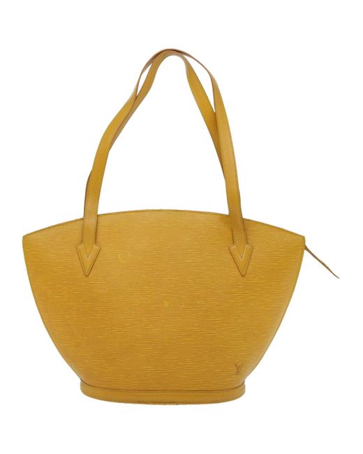 Louis Vuitton Yellow Saint Jacques Leather Shoulder Bag (pre-owned)