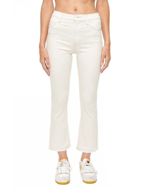 Pistola White Lennon High Rise Cropped Boot Cut Jeans