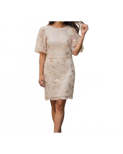 eliza j white lace dress Eliza J Bell Sleeve Lace Fit & Flare Dress