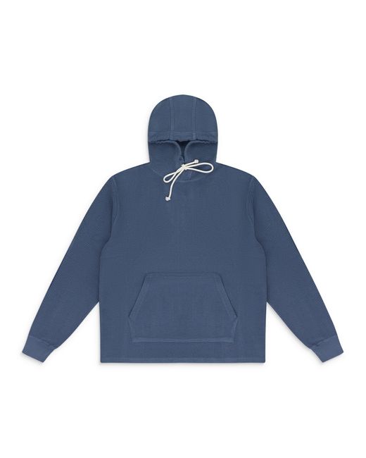 Aimé Leon Dore Blue Herringbone Terry Hoodie for men