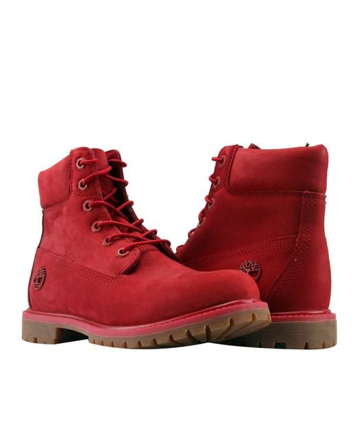 Timberland Red Tb0a1jgj-f41 Ruby 6 Inch Premium Waterproof Boots Yup193