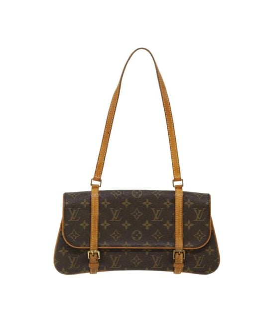 Louis Vuitton Marelle Canvas Shoulder Bag (pre-owned) in Brown