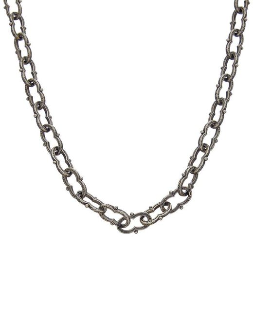 Konstantino Metallic Kleos Silver Necklace