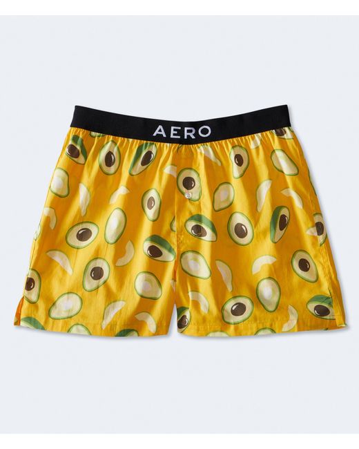 Aéropostale Avocado Woven Boxers in Yellow for Men | Lyst