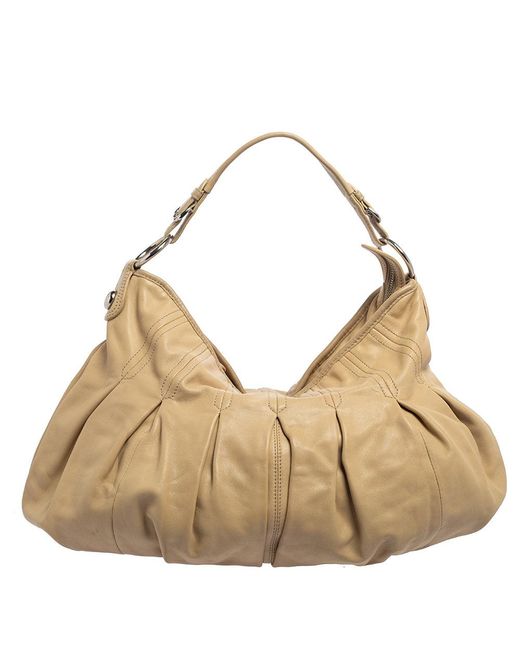 DKNY Natural Leather Hobo