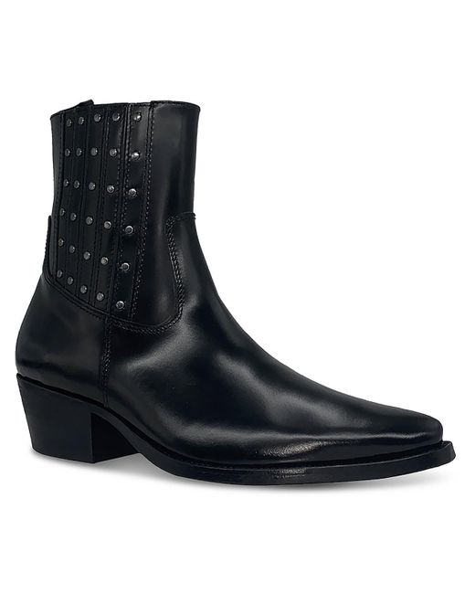 Karl Lagerfeld Black Bellamy Leather Chelsea Boots for men