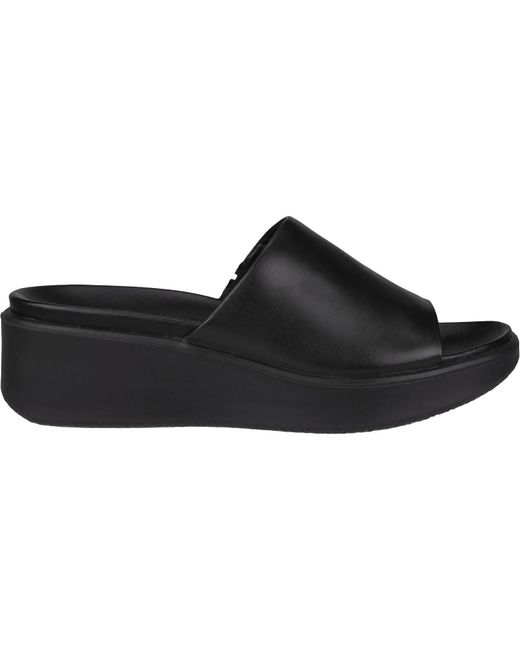 Ecco Women's Black Flowt Wedge Lx Sandal