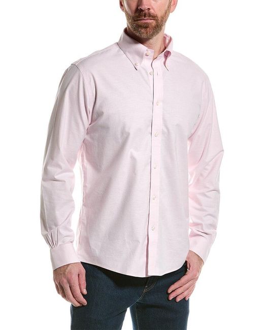 Brooks Brothers Pink Oxford Regular Fit Woven Shirt for men
