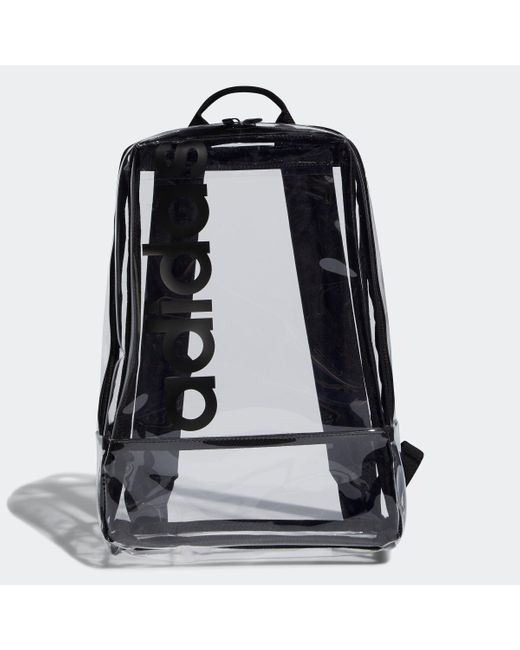 Adidas Black Clear Linear Backpack for men