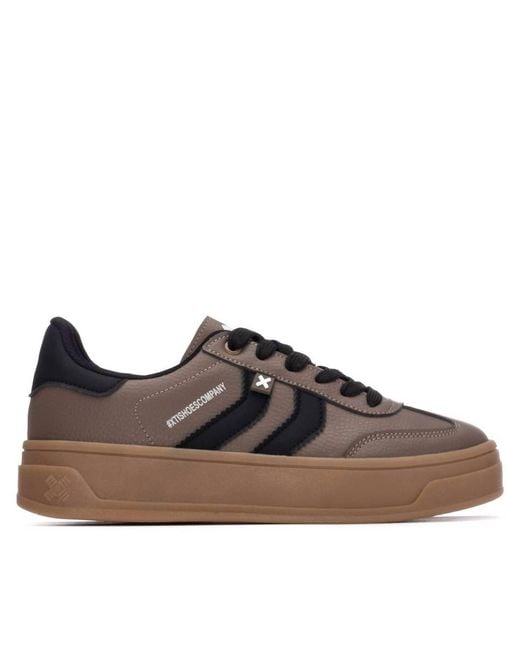 Xti Brown 144585 Round Toe Sneakers
