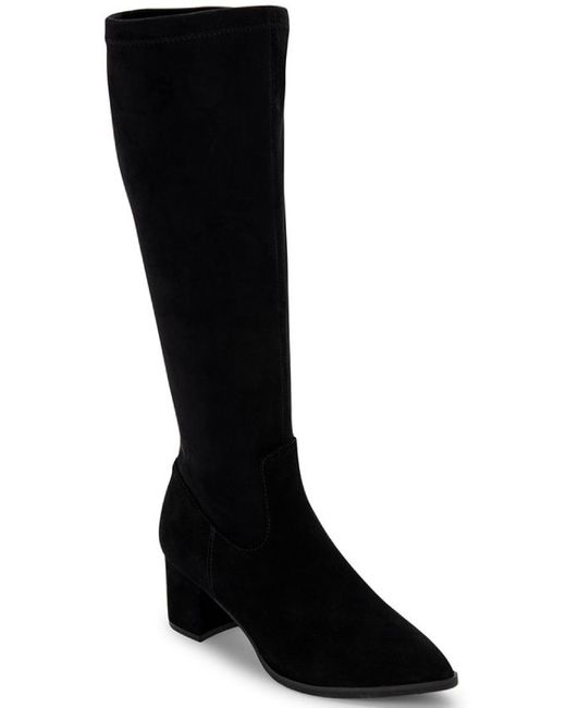 Aqua College Black Tillie Leather Waterproof Knee-high Boots