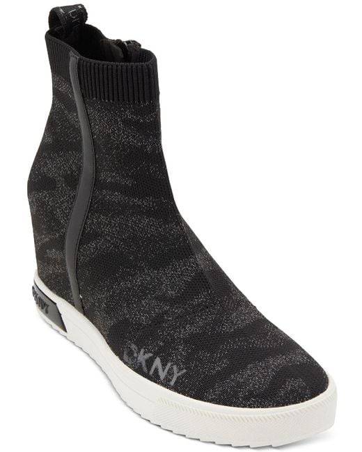 dkny leya wedge sneakers