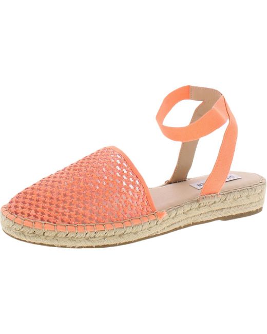 Steve Madden Pink Merlene Woven Stretch Espadrilles