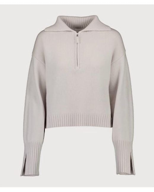 Allude Gray Poloneck Sweater