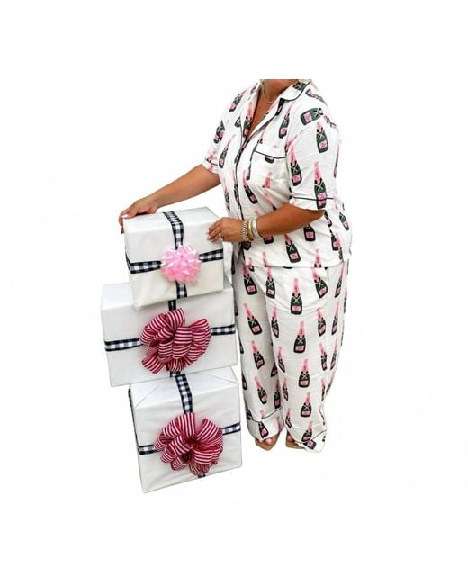 Blakeley White Champagne Pj Set