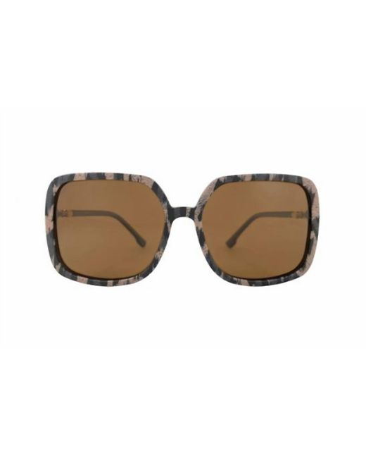 Transparent Brown Janis Sunglasses