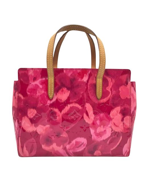 Louis Vuitton Pink Catalina Patent Leather Tote Bag (pre-owned)