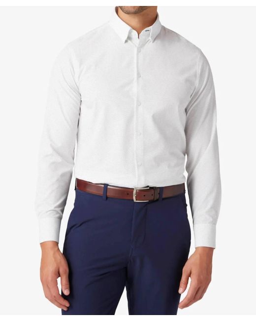 Mizzen+Main White Leeward Longsleeve Dress Shirt for men