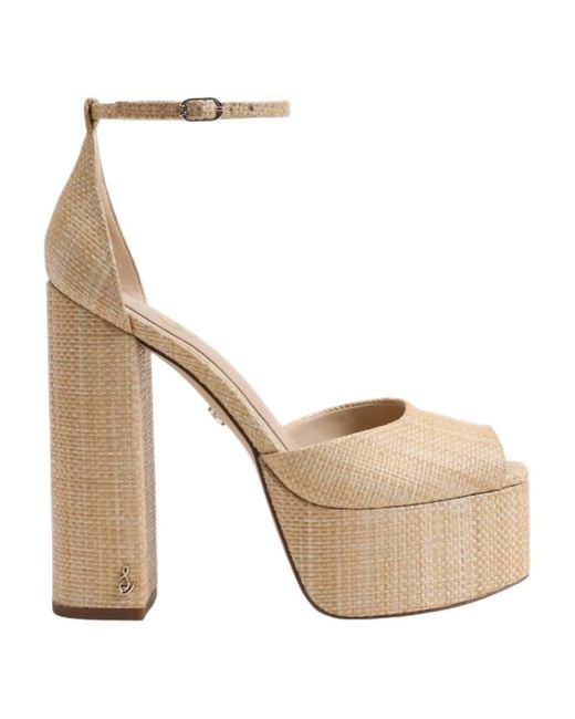 Sam Edelman Natural Kori Block Heel Platform Sandal