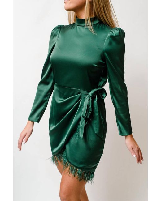 Saylor Synthetic Quin Dress in Green | Lyst