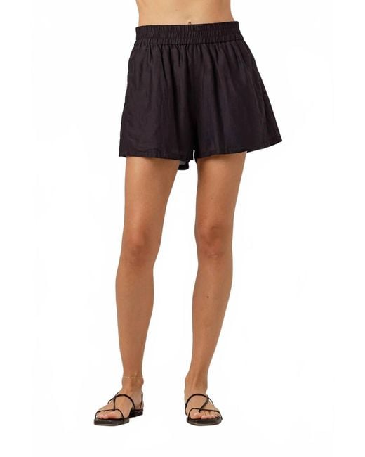 Sundays Black Fuller Pull On Short