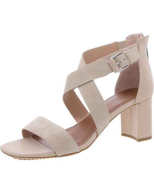 Donald J Pliner Brown Zipper Block Heels